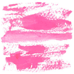 Obraz premium Abstract pink watercolor on white background