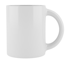 ceramic cup isolated on white background