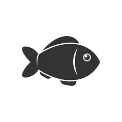 Fish icon vector simple illustration.