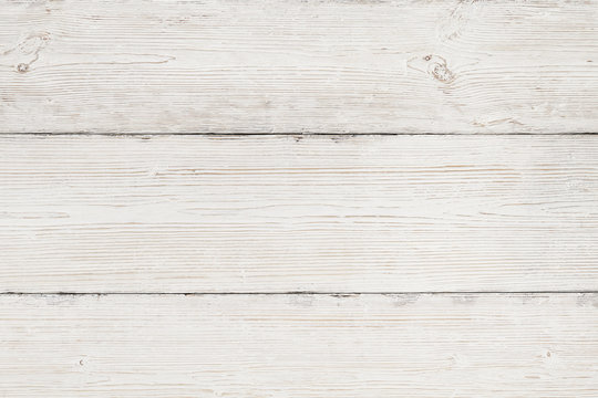Wood Background, White Wooden Grain Texture, Old Striped Planks