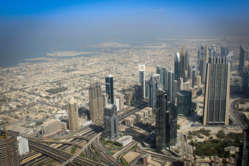 Fototapeta na wymiar Panorama of the city of Dubai, United Arab Emirates