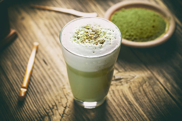 Matcha green tea latte