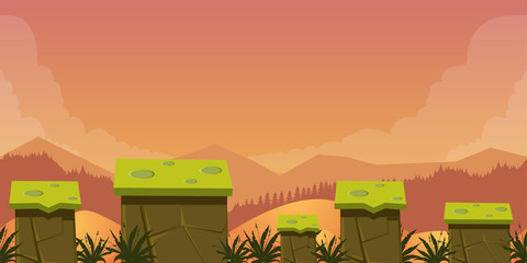 Mobile App Game Assets Background Classic Platformer
