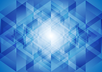 Bright blue tech polygonal background