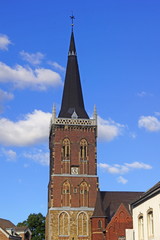 Altstadt von ESCHWEILER mit Pfarrkirche St. Peter und Paul / NRW