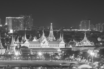 Fototapeta premium Bangkok Grand Palace mourning for King Bhumibol