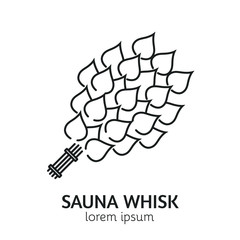 Modern Line Style Sauna Logotype Template.