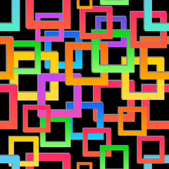 Vector seamless texture. Abstract geometric pattern. Modern colorful mosaic background.