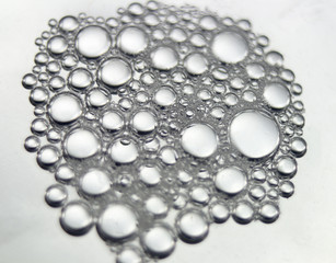 Soapsuds Background With Air Bubbles Abstract Texture. Blur