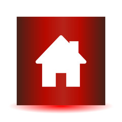 Home icon on a red background