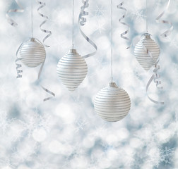 Christmas balls frame.