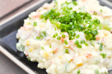 mash potato with vegetable
