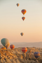Naklejka premium Hot air balloons in Cappadocia
