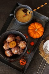 Homemade pumpkin fritters