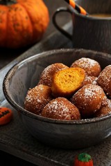 Homemade pumpkin fritters