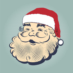 Santa Claus smiling head - 125372663