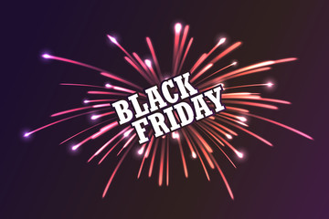 Black Friday. Fireworks discounts.