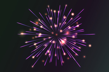 Glowing collection. Firework.