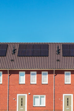 New Dutch houses with solar panels