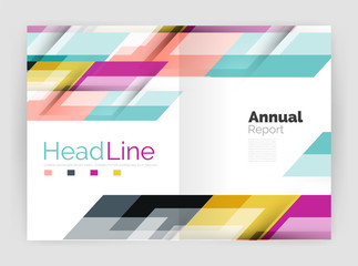 Modern line design, motion concept. Business annual report brochure templates