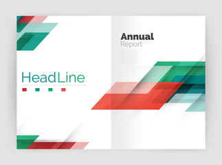 Fototapeta premium Modern line design, motion concept. Business annual report brochure templates