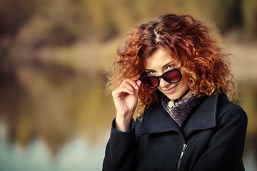 fashionable autumn woman