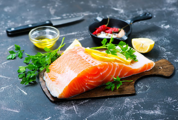 raw salmon