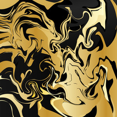 Marble graphic. Retro pattern. Christmas ornament. Gold print. Vintage background. Abstract art. Contrast wallpaper. Hipster backdrop. Futuristic  design. Watercolor illustration. Vector 