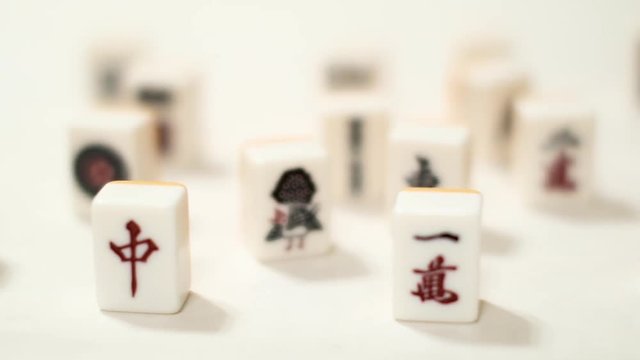 Mahjong pieces together Dolly right