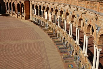 Naklejka premium Plaza de Espana in Sevilla, Spain