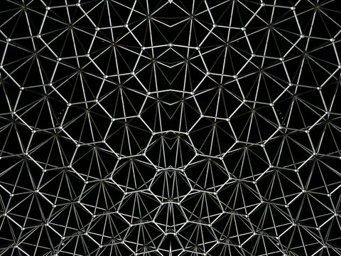 Geometric abstract background molecule and communication - Powered by Adobe