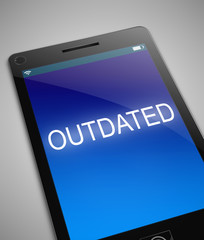 Fototapeta premium Outdated technology concept.