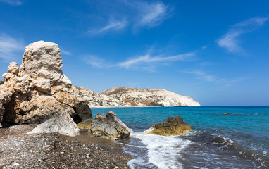 Fototapeta na wymiar Cyprus seashore of Mediterranean Sea