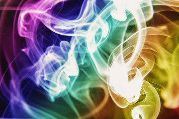 Multi color smoke shape backgrounds