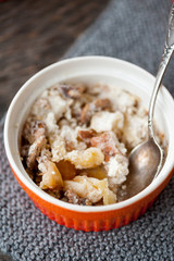 Orange and apple crumble