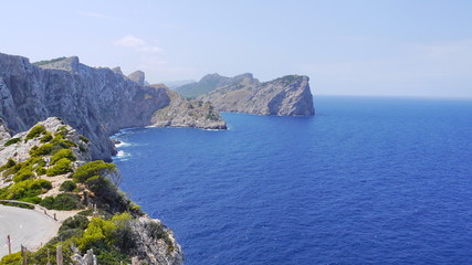 Fototapeta na wymiar Sea and rocks view from the cape