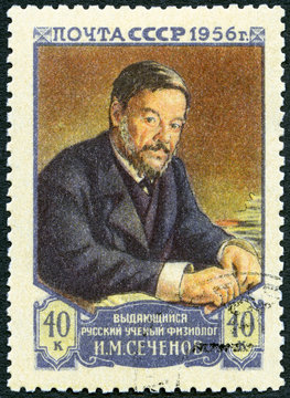 USSR - 1956: shows  Ivan Mikhaylovich Sechenov (1829-1905)