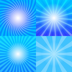 Obraz premium Sunrays backgrounds set