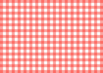 Tischeckenmuster kariert rot weiß