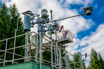 Messstation für Luftqualität, Klima und Wetter