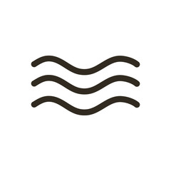 Wave icon vector