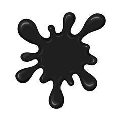 Vector blob of ink or oil.