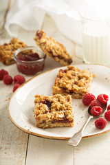 Almond and jam bars