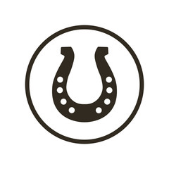 Horseshoe icon vector