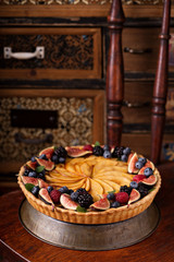 Traditional french apple tart