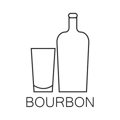 Alcoholic beverages line icon