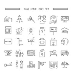 Buy home vector icon set