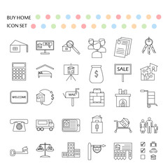 Buy home vector icon set
