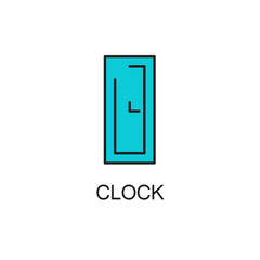 Clock line icon.