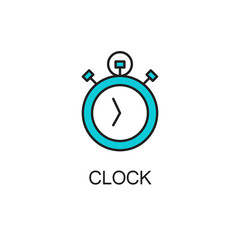 Clock line icon.